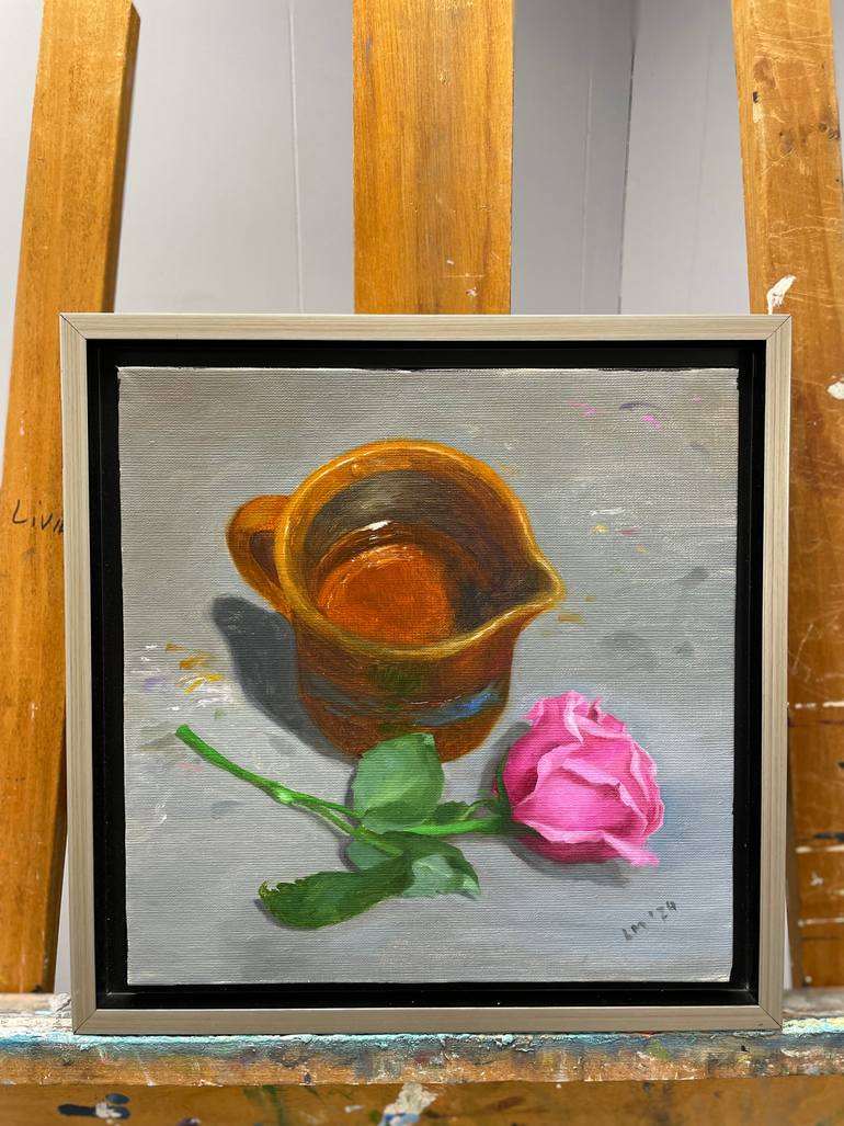 Original Realism Floral Painting by Livia Mosanu