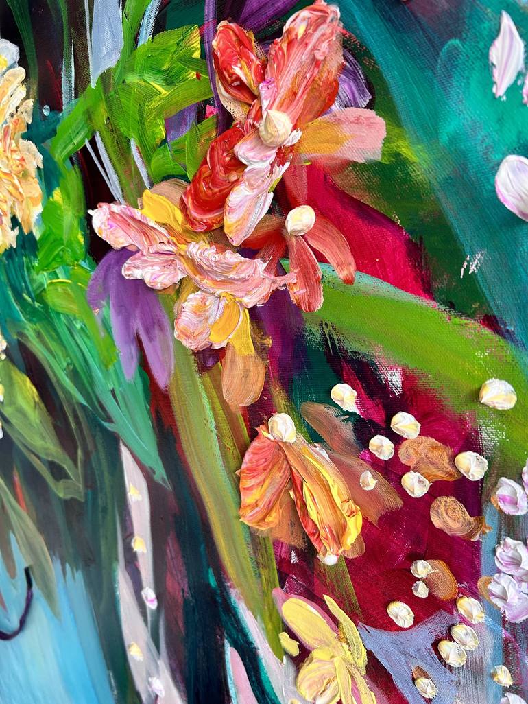 Original Contemporary Floral Painting by Julia Hacker