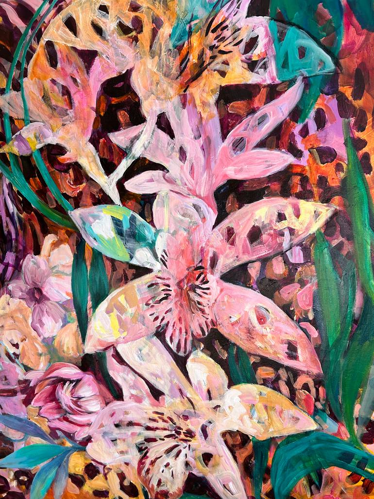 Original Abstract Expressionism Animal Painting by Julia Hacker