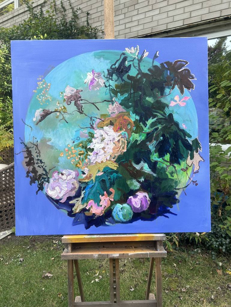 Original Floral Painting by Julia Hacker