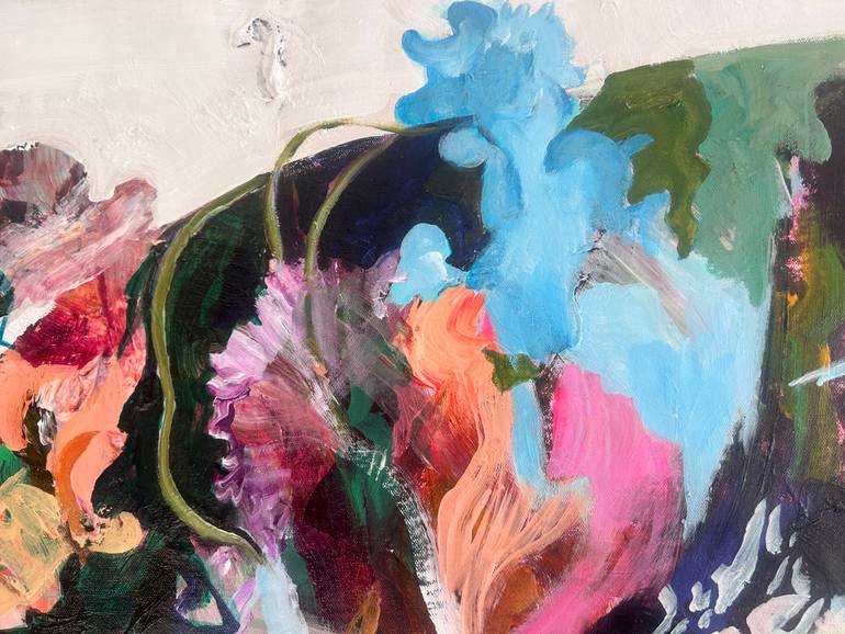 Original Abstract Expressionism Abstract Painting by Julia Hacker