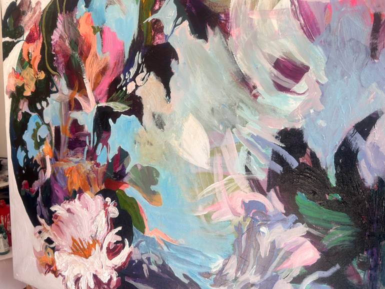 Original Abstract Expressionism Abstract Painting by Julia Hacker