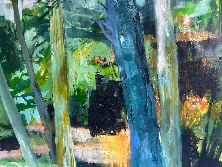 Original Expressionism Nature Painting by Julia Hacker