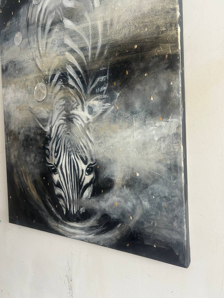 Original Surrealism Nature Painting by Julia Hacker