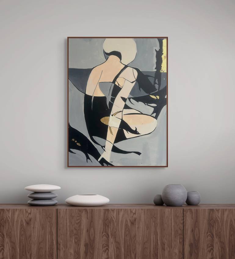 Original Art Nouveau People Painting by Julia Hacker