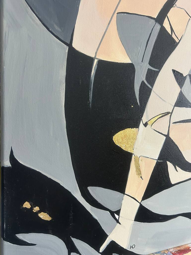 Original Art Nouveau People Painting by Julia Hacker