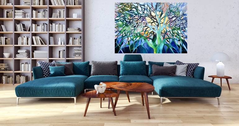 Original Modern Nature Painting by Julia Hacker