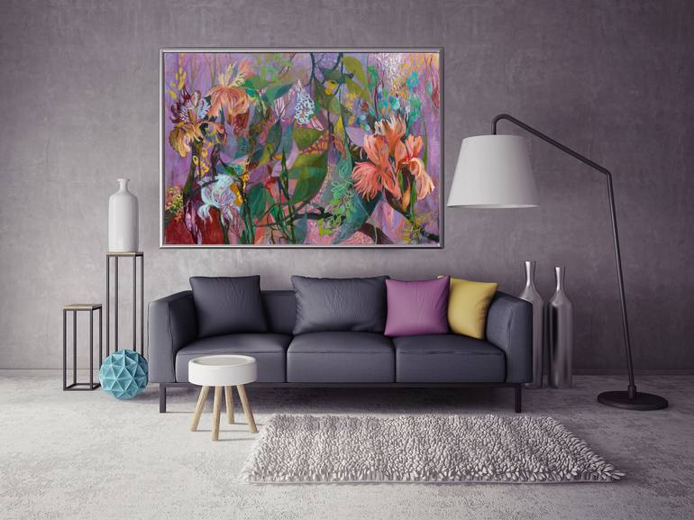Original Abstract Expressionism Nature Painting by Julia Hacker