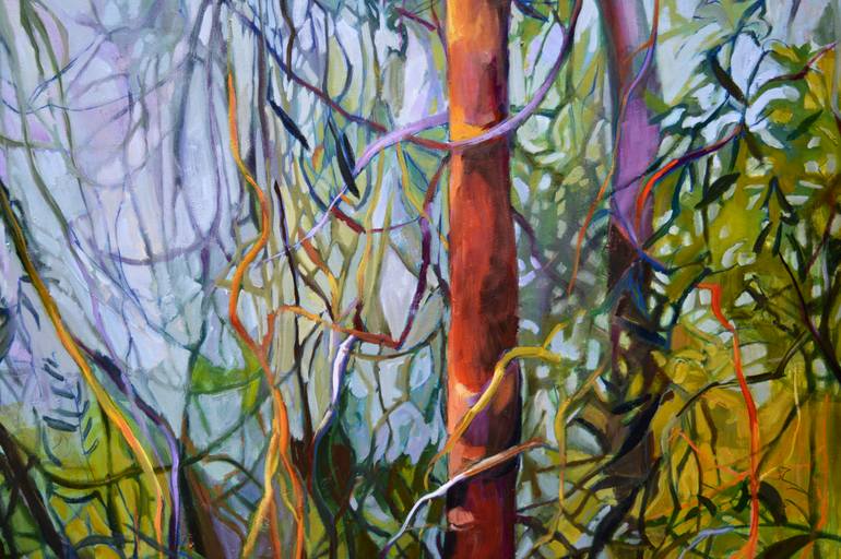 Original Impressionism Nature Painting by Julia Hacker