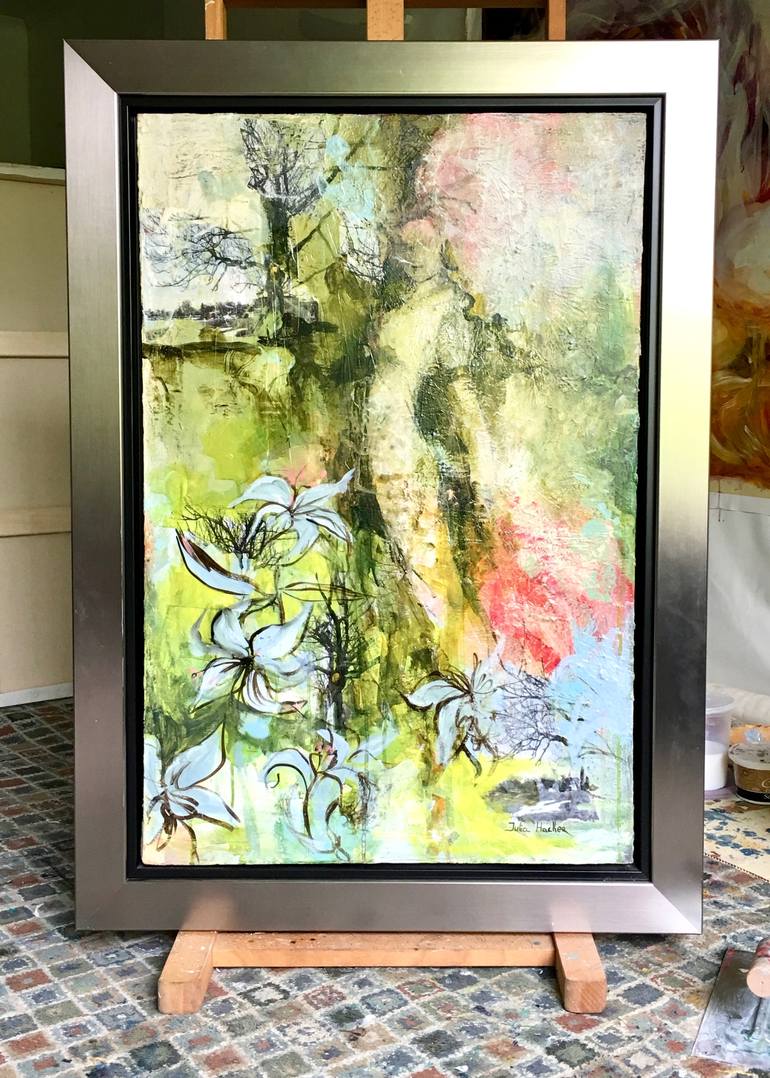 Original Expressionism Nature Painting by Julia Hacker