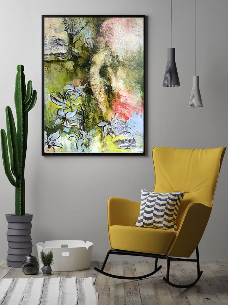 Original Expressionism Nature Painting by Julia Hacker