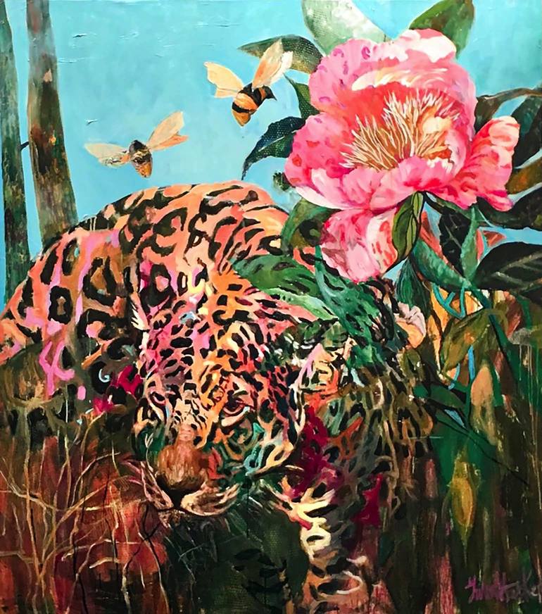 Original Animal Painting by Julia Hacker