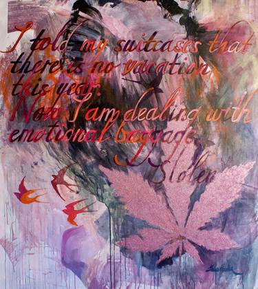 Print of Abstract Calligraphy Paintings by Julia Hacker