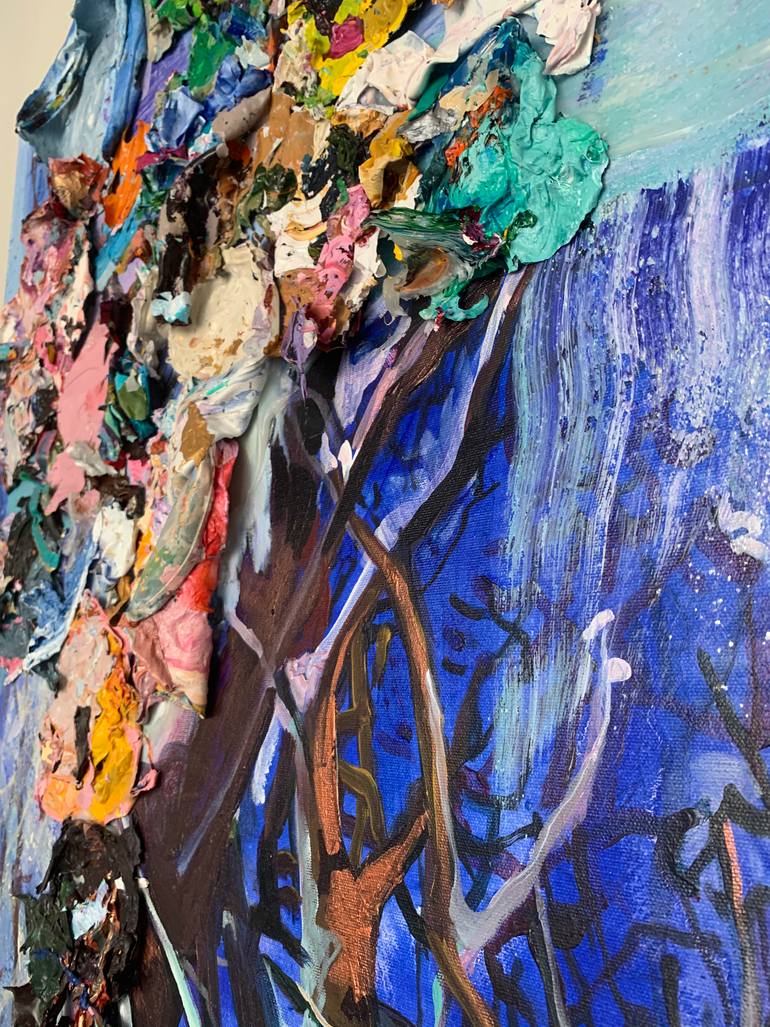 Original Abstract Expressionism Nature Painting by Julia Hacker