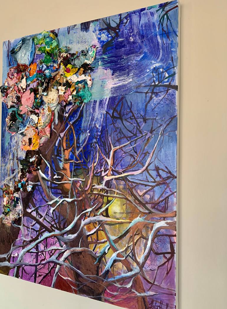 Original Abstract Expressionism Nature Painting by Julia Hacker