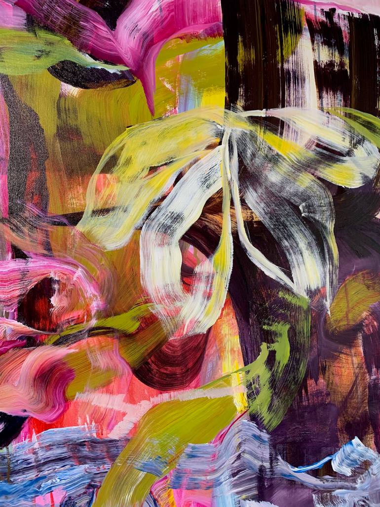 Original Abstract Expressionism Abstract Painting by Julia Hacker