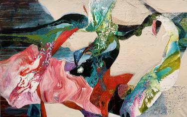 Original Fine Art Abstract Paintings by Julia Hacker