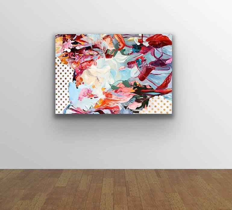 Original Abstract Expressionism Abstract Painting by Julia Hacker