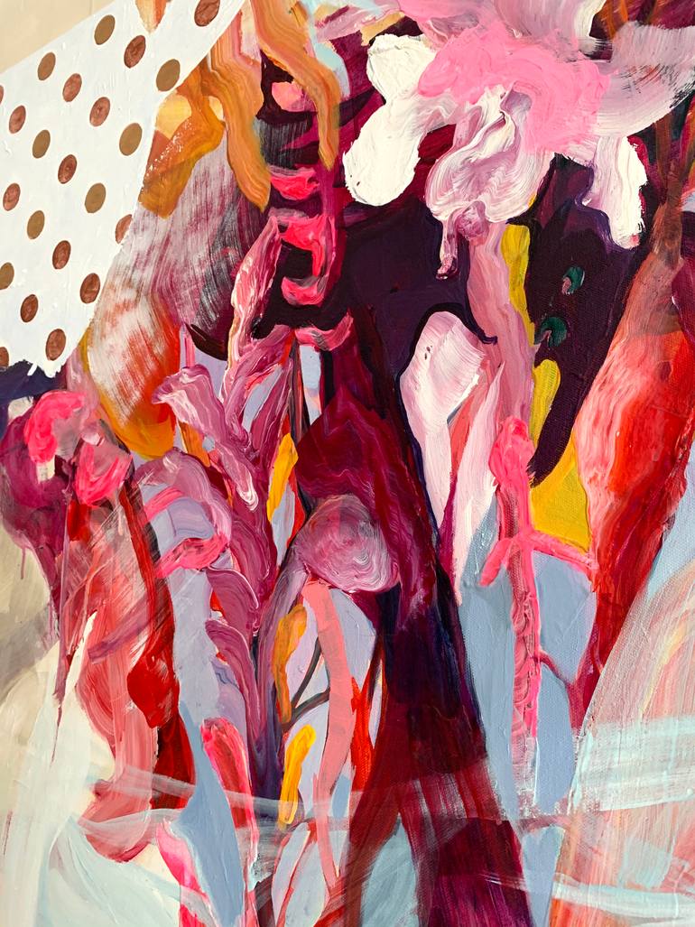 Original Abstract Expressionism Abstract Painting by Julia Hacker