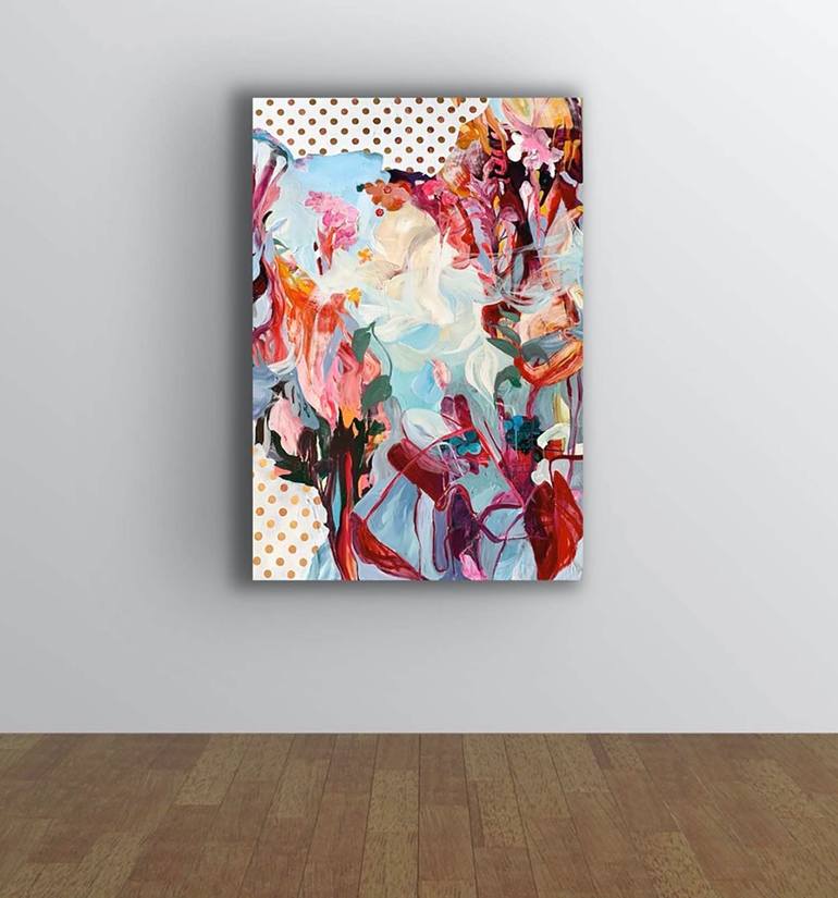 Original Abstract Expressionism Abstract Painting by Julia Hacker