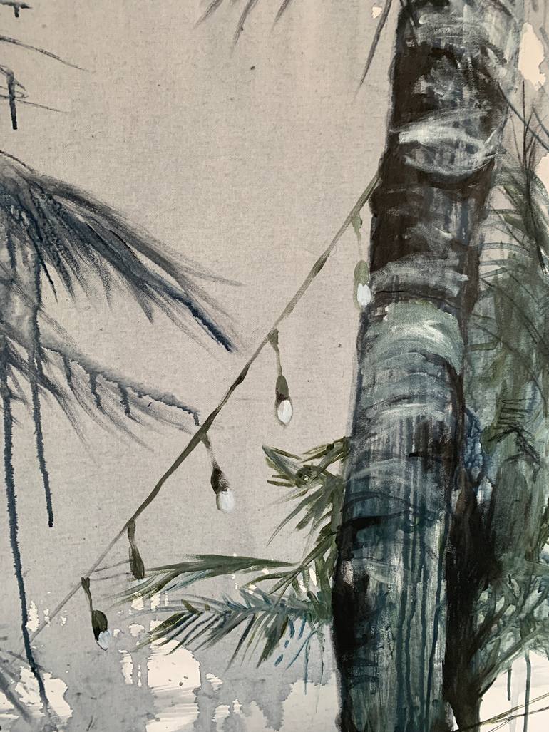 Original Expressionism Beach Painting by Julia Hacker