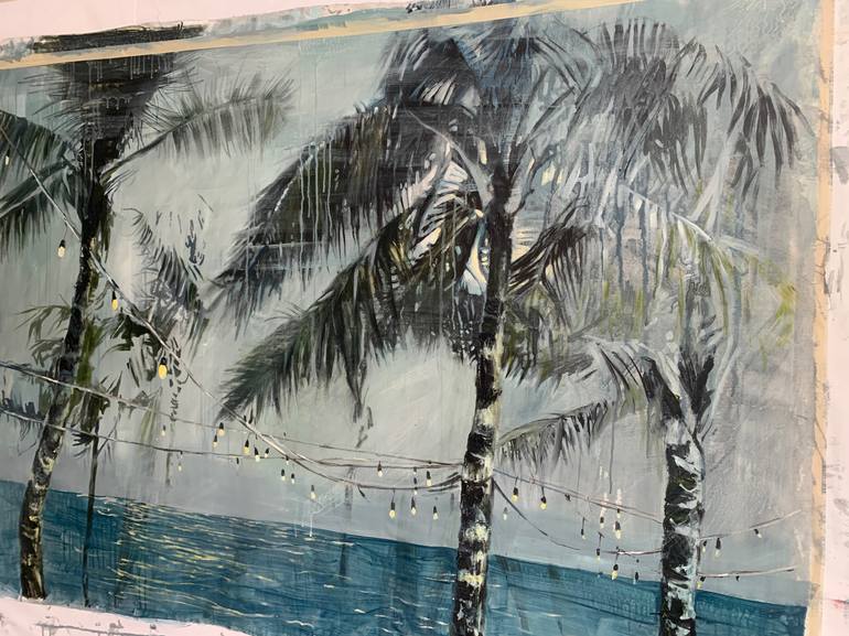 Original Modernism Beach Painting by Julia Hacker