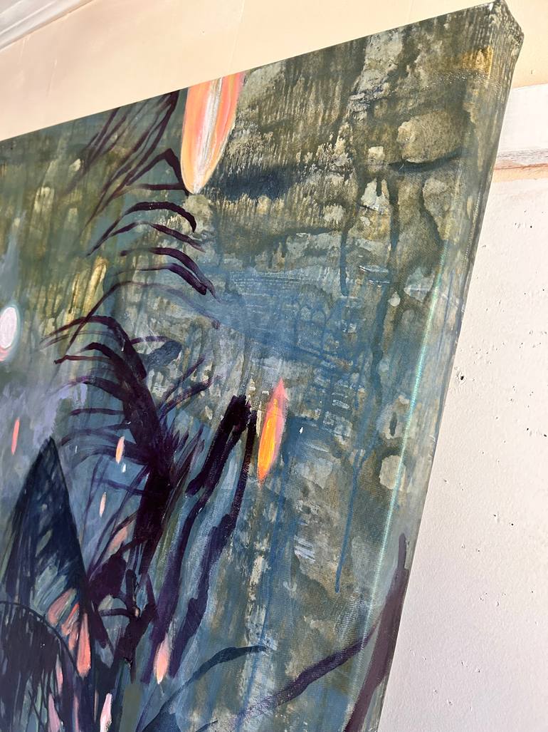 Original Expressionism Seascape Painting by Julia Hacker