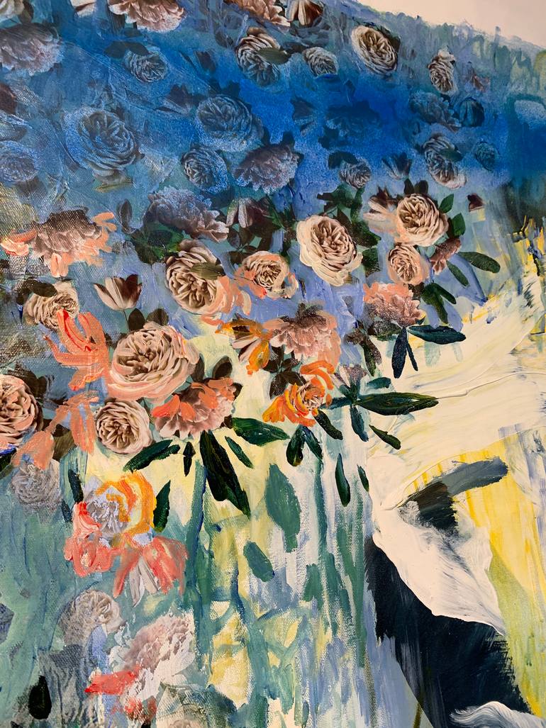 Original Abstract Expressionism Nature Painting by Julia Hacker
