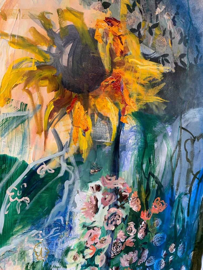 Original Abstract Expressionism Nature Painting by Julia Hacker