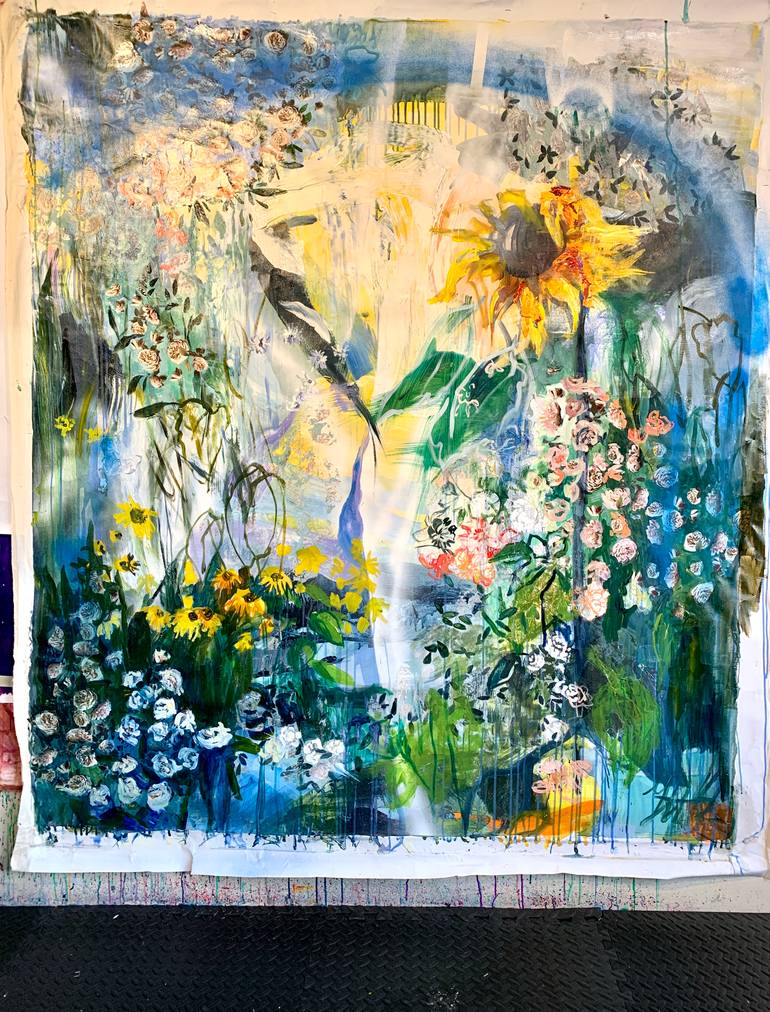 Original Abstract Expressionism Nature Painting by Julia Hacker