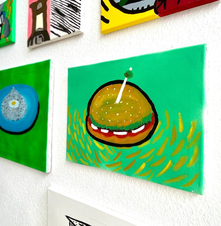 Original Abstract Pop Culture/Celebrity Painting by Roberto Tenorio