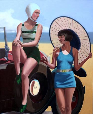 Print of Figurative Automobile Paintings by Neale Thomas