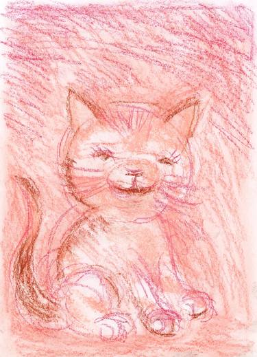 Original Cats Drawings by Helen Sykes