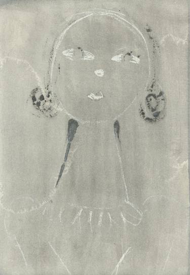 Original Expressionism People Drawings by Helen Sykes