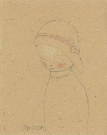 Original Expressionism People Drawings by Helen Sykes