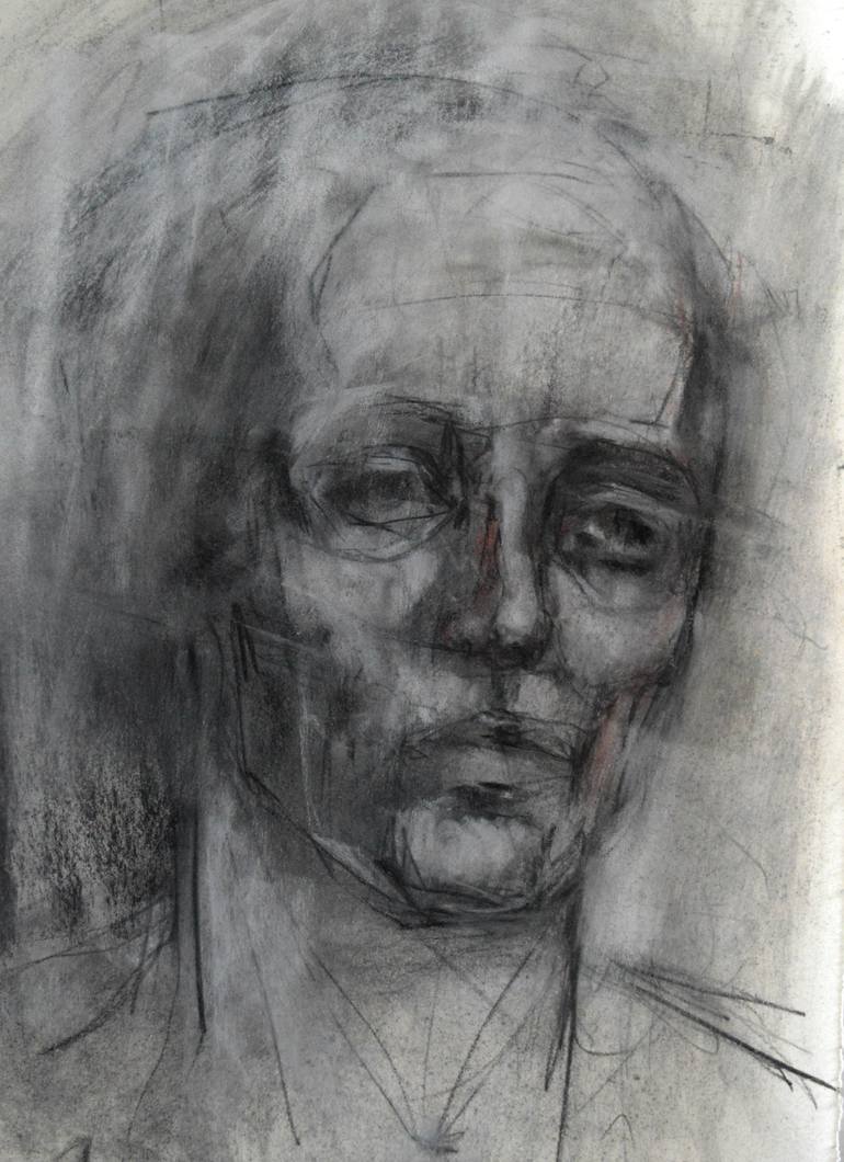 Remembering - Head study of a man Drawing by Gillian Lee Smith ...