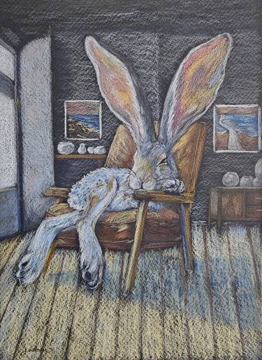Original Surrealism Animal Drawing by Rain Jordan