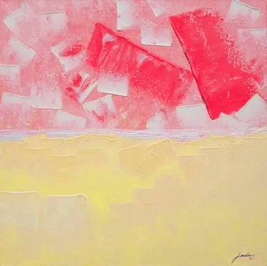 Original Color Field Painting Landscape Painting by Rain Jordan