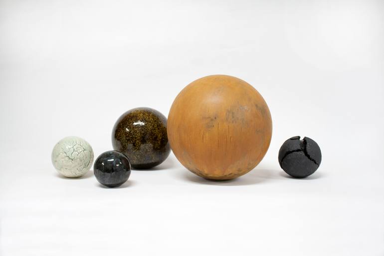 Original Abstract Outer Space Sculpture by Clare Flatley
