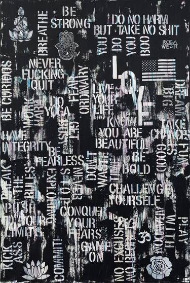 Original Street Art Typography Paintings by Ronit Galazan