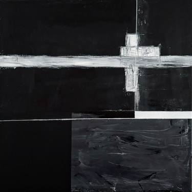 Original Black & White Abstract Paintings by Brandon McKenzie