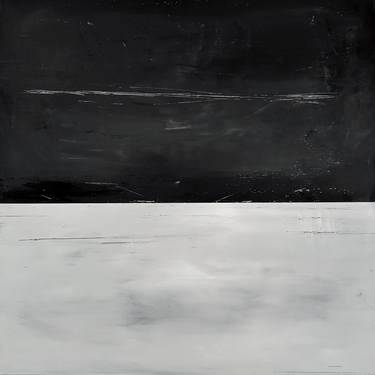 Original Black & White Abstract Painting by Brandon Mckenzie