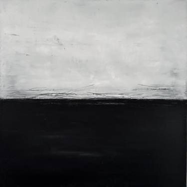 Original Black & White Abstract Painting by Brandon Mckenzie