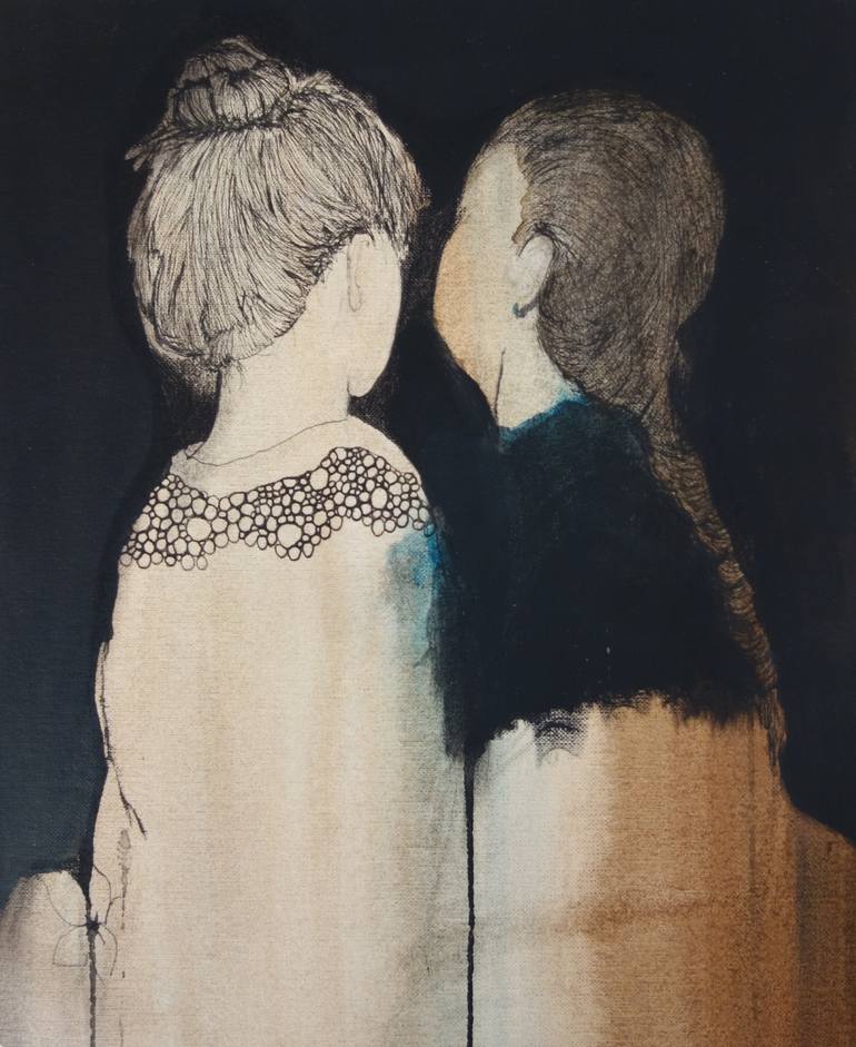 Original Contemporary People Drawing by Stephanie Zayas De Blas