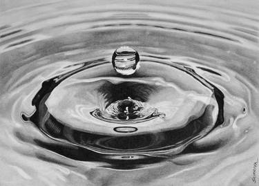 Original Photorealism Water Drawings by Sripriya Mozumdar