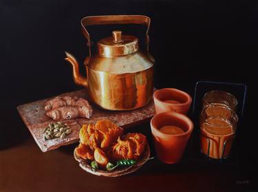 Original Photorealism Still Life Paintings by Sripriya Mozumdar