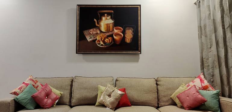 Original Photorealism Still Life Painting by Sripriya Mozumdar