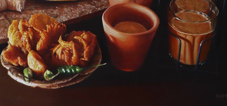 Original Photorealism Still Life Painting by Sripriya Mozumdar