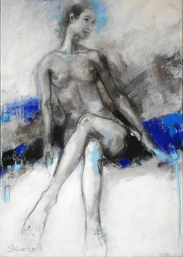 Print of Abstract Expressionism Nude Paintings by Michaela Steinacher