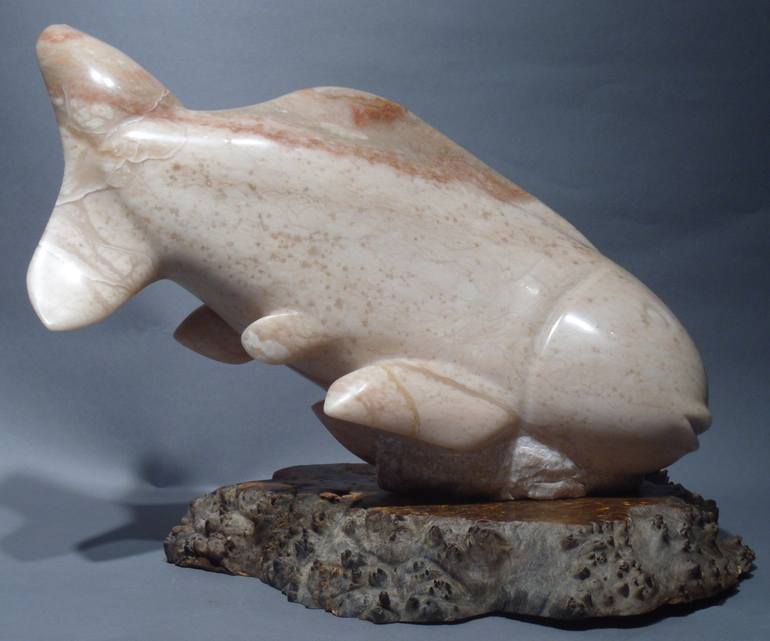 Original Figurative Fish Sculpture by Kim Mosley